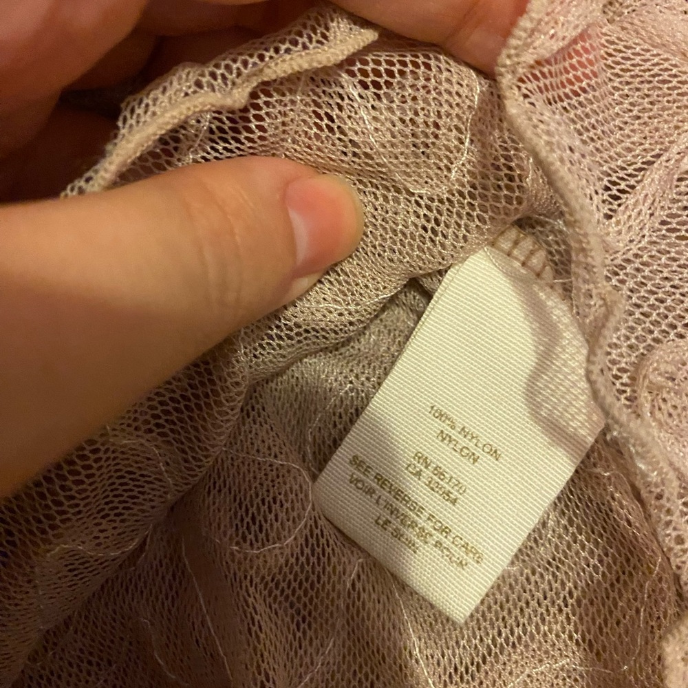 Free People dusty pink sheer tank top - Picture 3 of 5